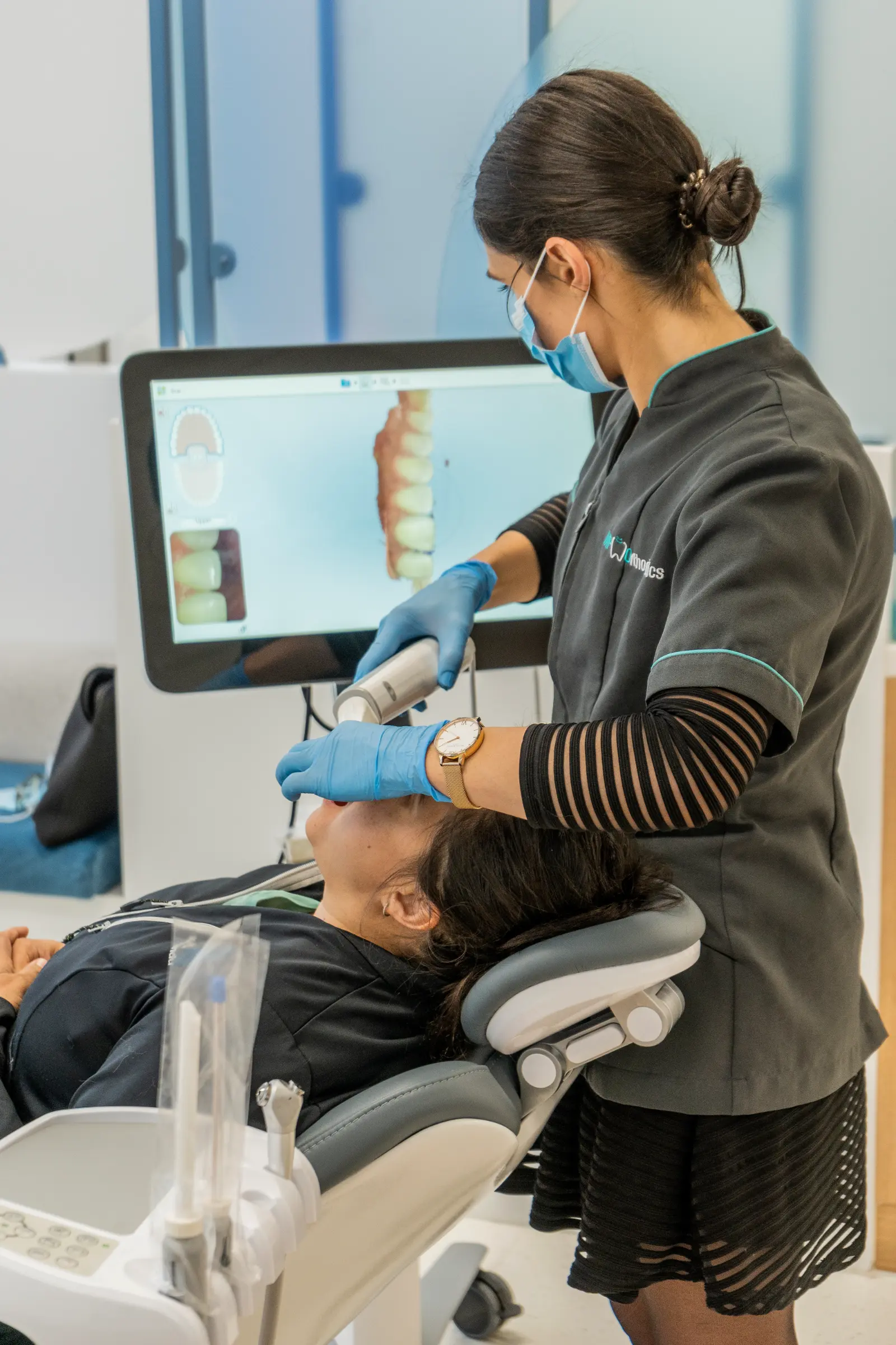 MP Orthodontics team preparing patient for treatment of complex orthodontic cases