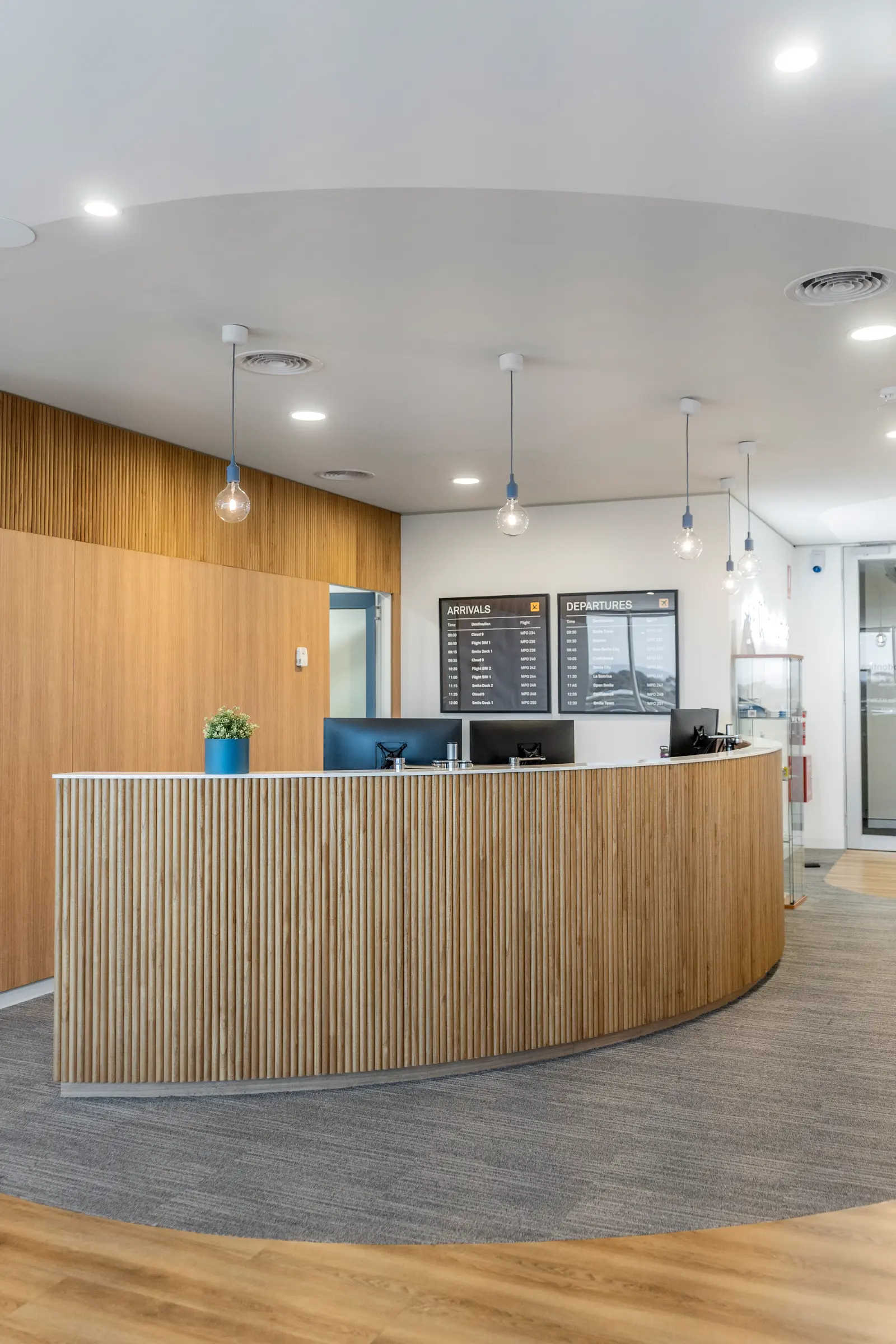 orthodontic reception desk in Melbourne